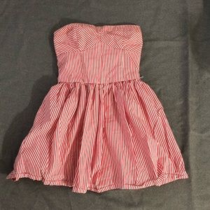 Cute White and pink striped dress